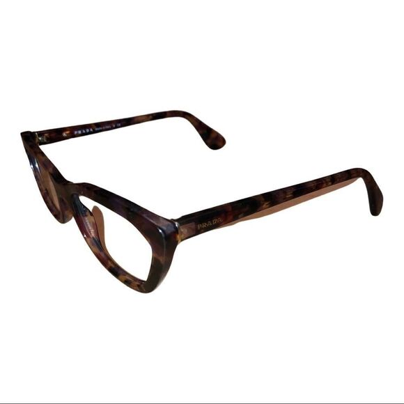 Authentic Prada VPR03Q PDN-1O1 Violet Havana 54mm Glasses Frames Italy RX-able 4 - Picture 2 of 8